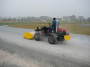 Tractor de limpieza de pavimento