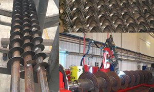 Tornillo transportador de gran diámetro